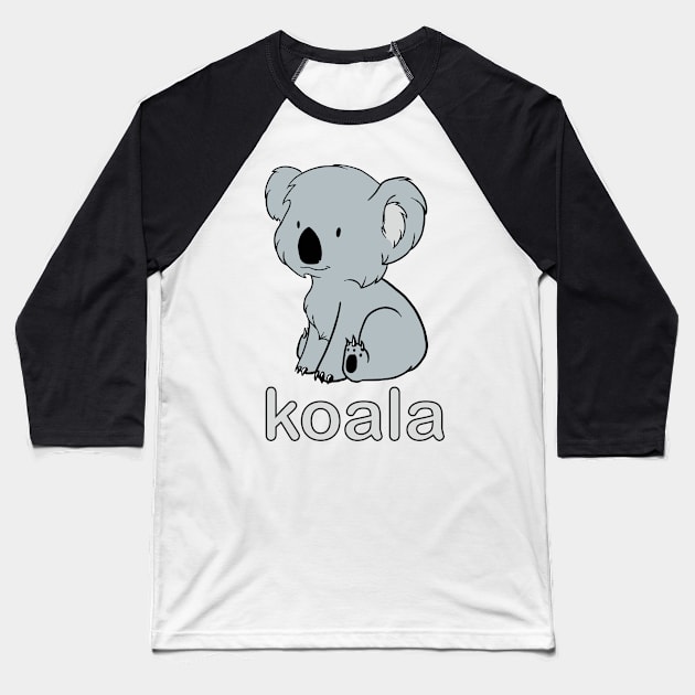 cute koala Baseball T-Shirt by goatboyjr